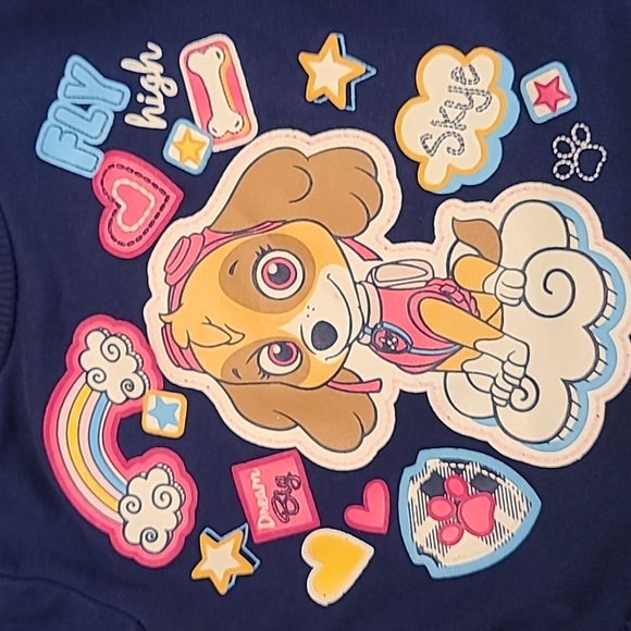 Paw Patrol Skye navy peplum style sweater - Picture 3 of 3